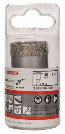 Коронка алмазная Bosch для сухого сверления 30 мм