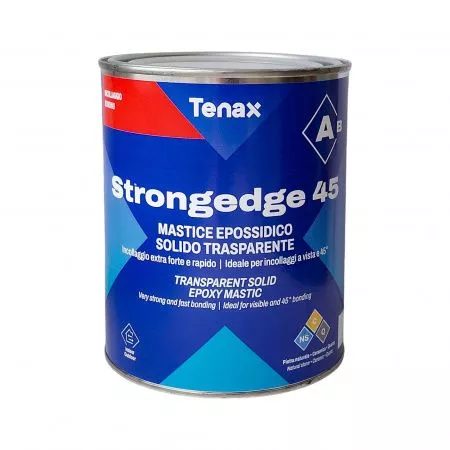 Клей StrongEdge 45 (A+B) TENAX суперпрозрачный (1,0+0,5л) 1,6 кг эпоксидный